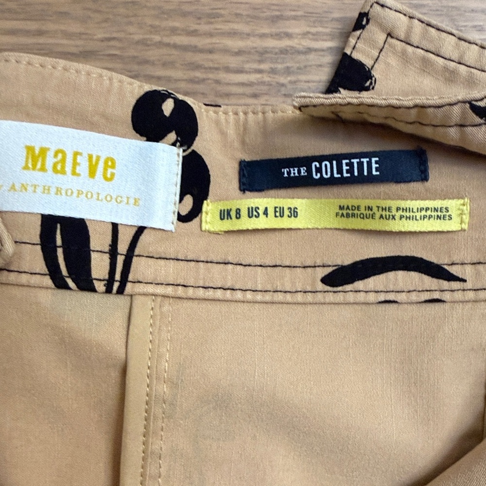 Maeve The Colette by Anthropologie Beige Floral Jumpsuit - Picture 4 of 7